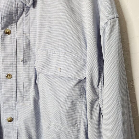 Poncho Men's Long Sleeve Outdoor Button-Down Shirt Size XXL - Picture 3 of 6